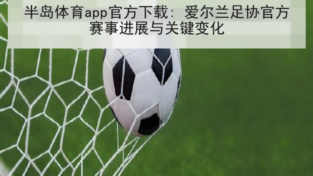 半岛体育app官方下载: 爱尔兰足协官方赛事进展与关键变化